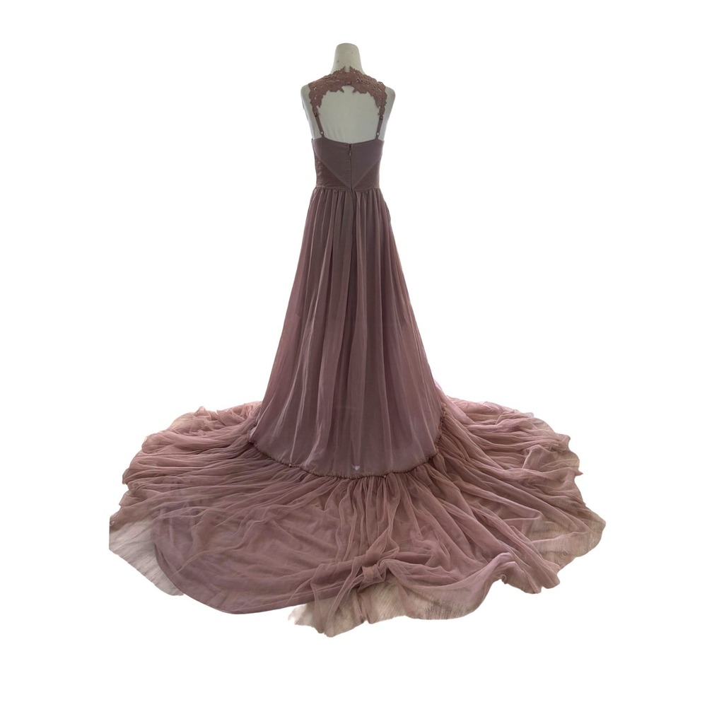 Mia Joy Joyfolie Mckenna Impact Maxi Dress Rose Taupe Wedding Dress XS - Picture 7 of 12